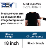 BSV Kevlar Arm Protection Mechanic Sleeves - Heat, Scratch & Cut Resistant Arm Sleeves with Thumb Hole - Bite Proof- 18 Inches, Sage Green - 1 Pair